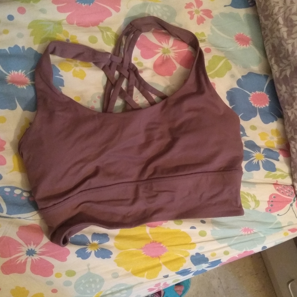 Purple/ lavender sports bra